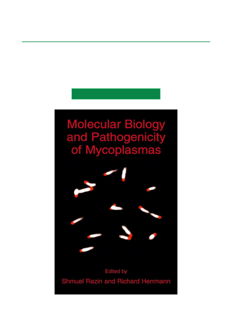Molecular Biology and Pathogenicity of Mycoplasmas, 1st Edition Entire ...