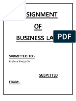 Assignment of Business Law