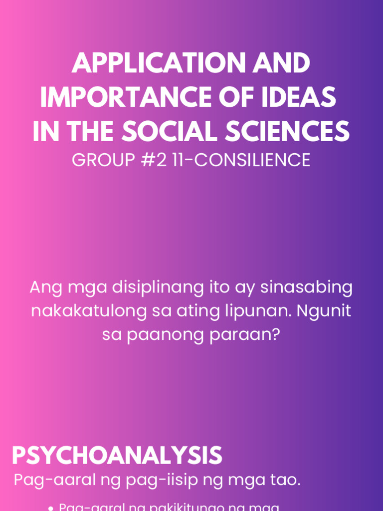 Disciplines and Ideas in The Social Sciences | PDF