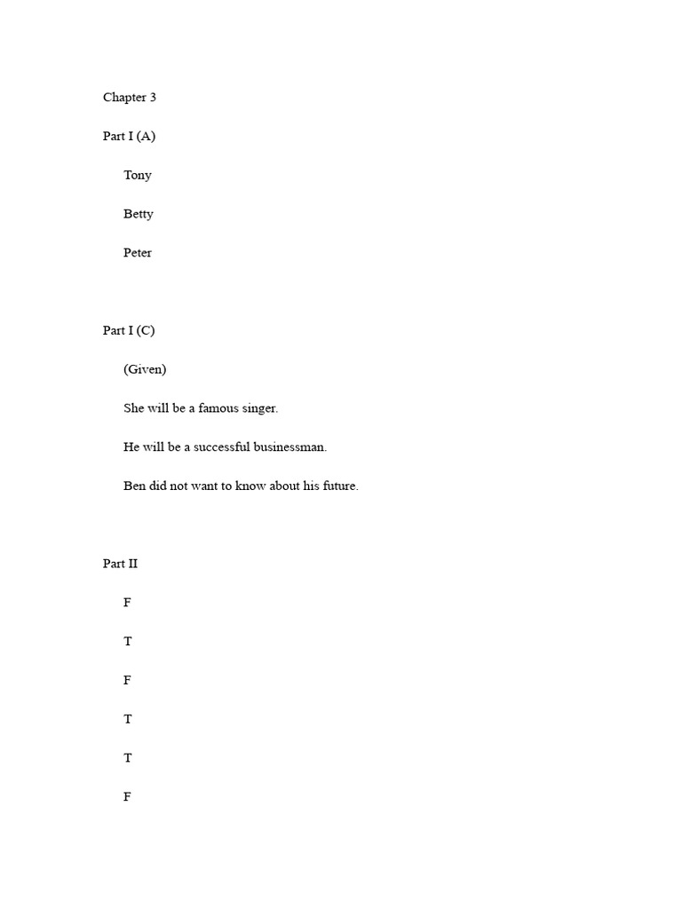 Week 18 Reading Exercise 2 - Answer | PDF