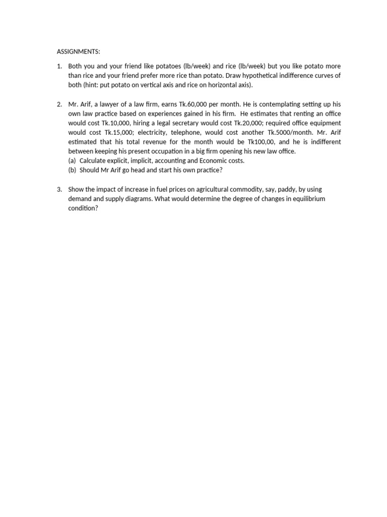Assignments | PDF