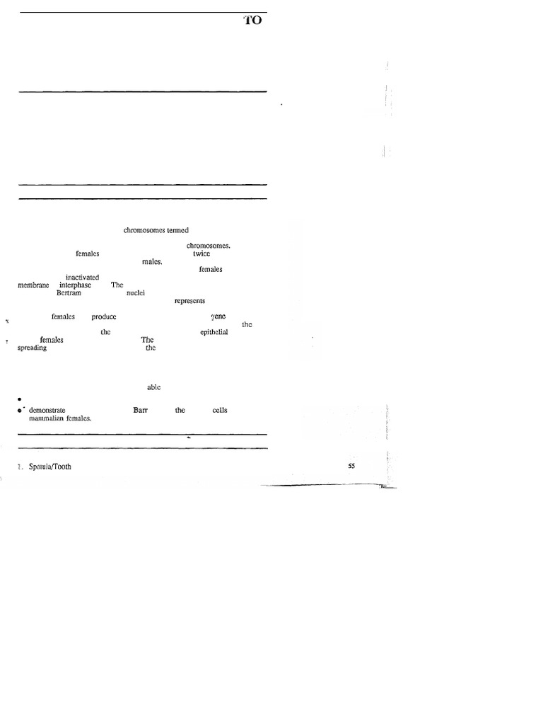 Smear Technique for Barr Body Observation | PDF | Genetics | Biology