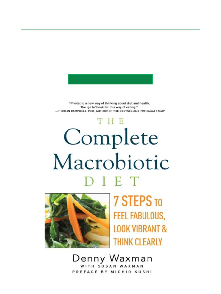 Complete Guide to the Macrobiotic Diet | PDF | Medical Specialties ...