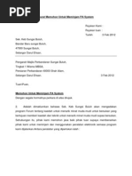 Surat Permohonan Pinjaman Alatan