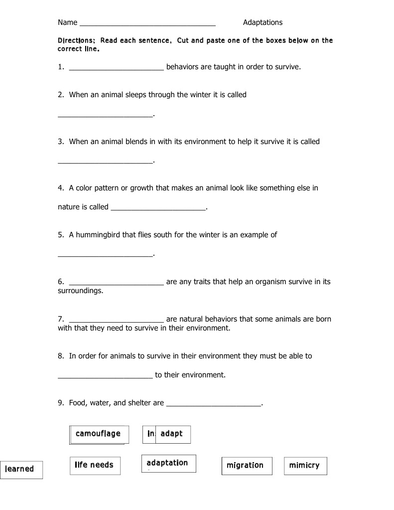 Adaptations center pdf