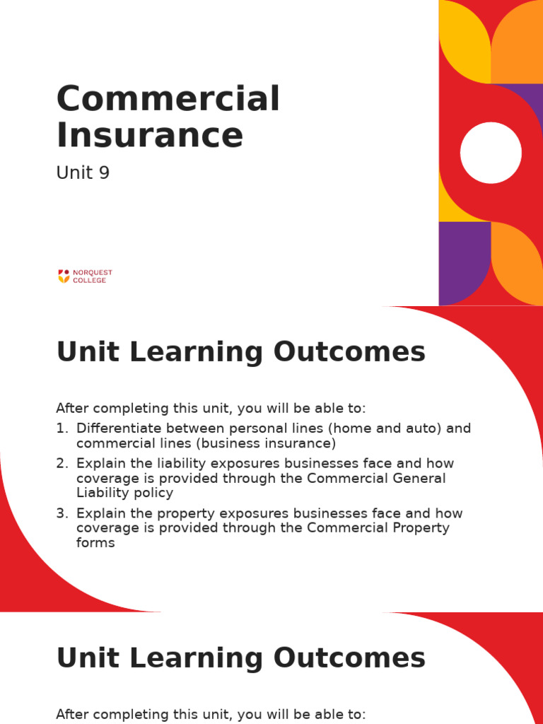 Understanding Commercial Insurance Basics | PDF | Insurance | Liability ...