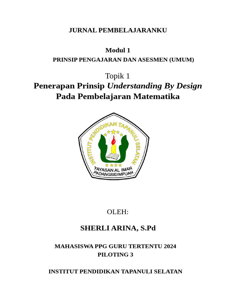 Penerapan Prinsip Ubd dalam Pembelajaran | PDF