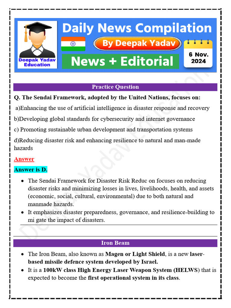 6 Nov. 2024 Deepak Yadav Education Class Notes in English | PDF