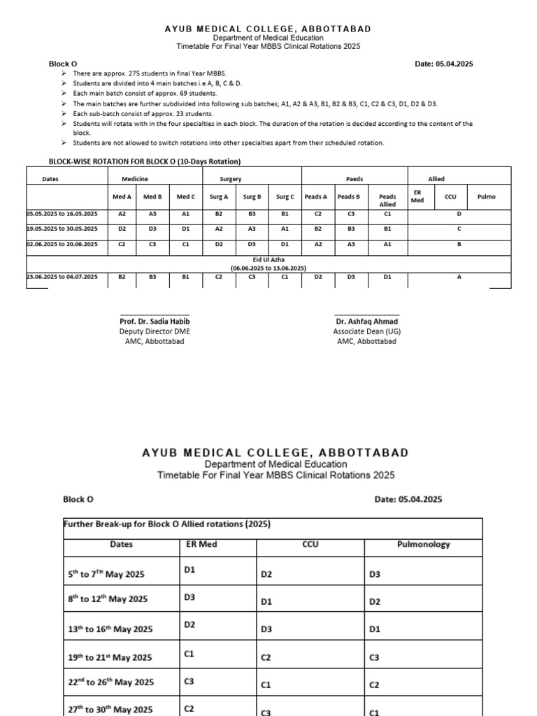 Block O 2025 | PDF | Health Care | Academia