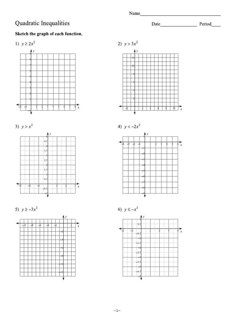 Quadratic Inequalities | PDF