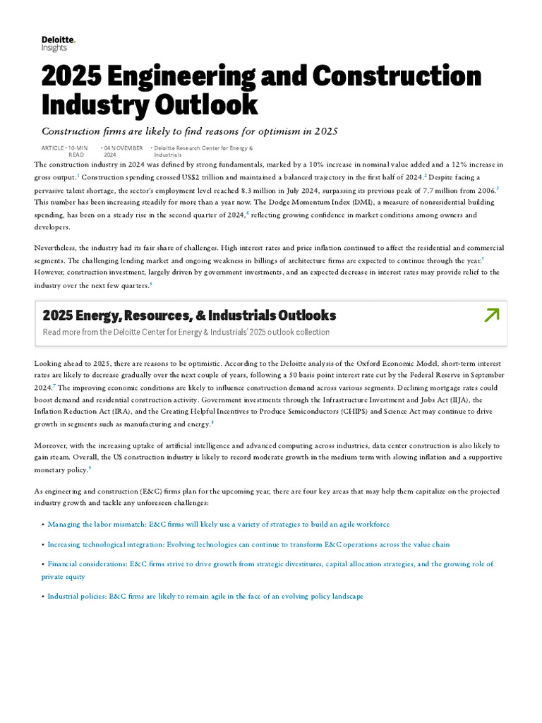 2025 ENGINEERING AND CONSTRUCTION INDUSTRY OUTLOOK visual data 3