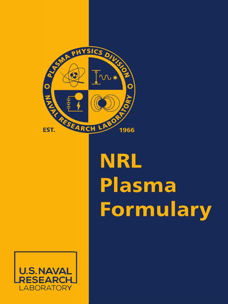 2023 NRL Plasma Formulary | PDF | Electronvolt | Electron