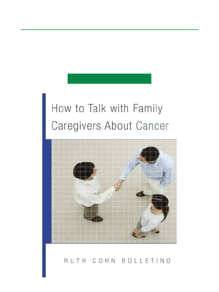 Communicating with Cancer Caregivers | PDF | Psychotherapy | Family