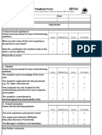 Managers Feedback Form OD12d