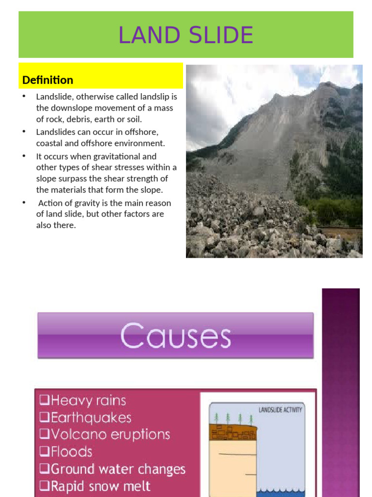 Understanding Landslides: Causes & Types | PDF | Landslide | Geology