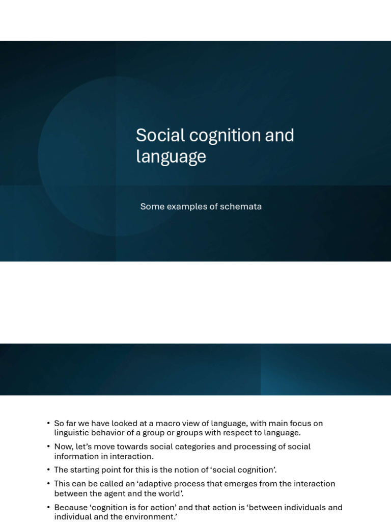 Social Cognition and Language Dynamics | PDF | Prefrontal Cortex | Self