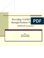 Providing VANET Security Through Position Verification: SEMINAR Presentation