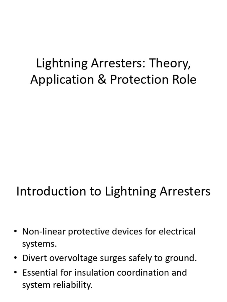 Lightning Arresters: Types & Functions | PDF | High Voltage ...