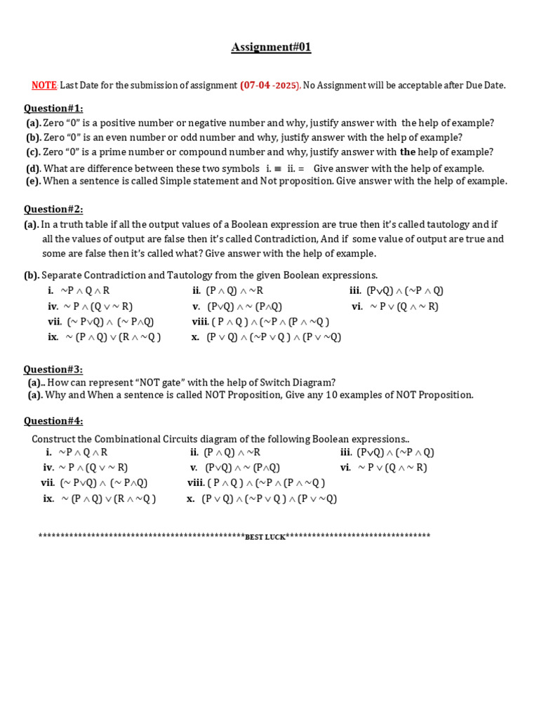 Assignment (Discrete Structure) | PDF