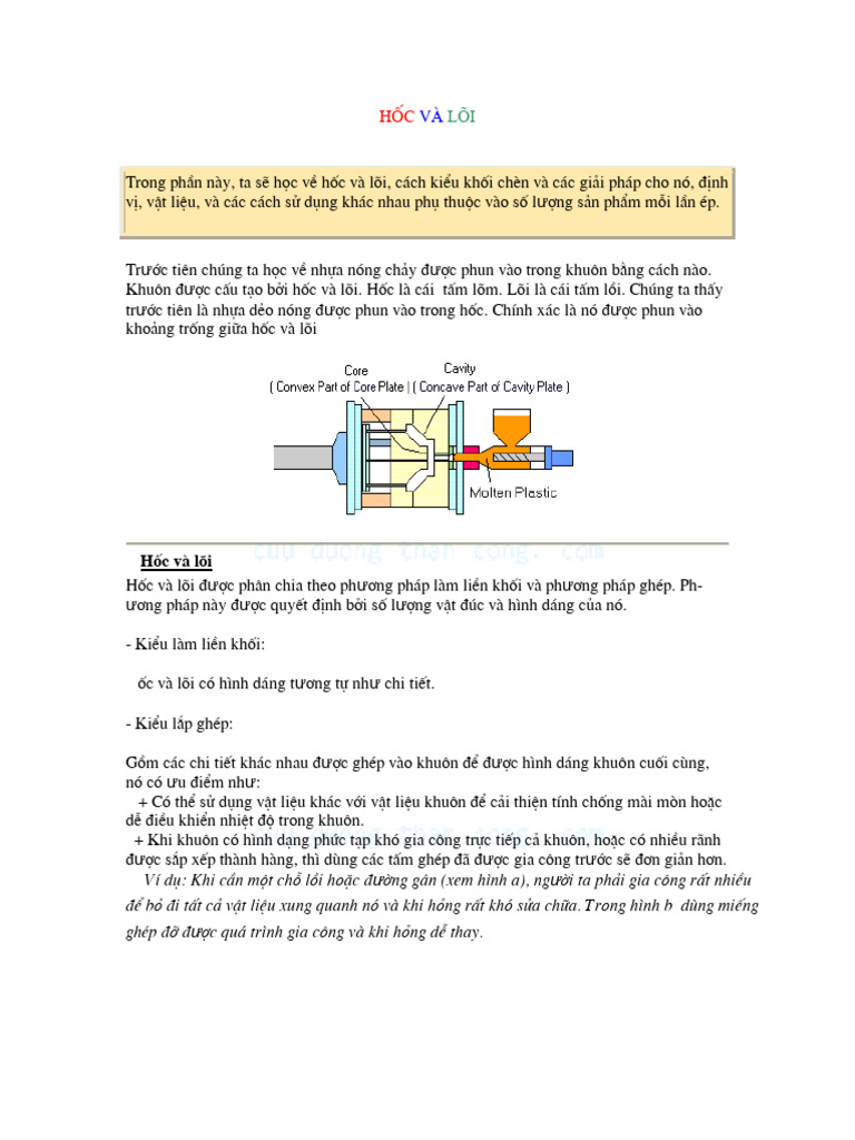 Thiet Ke Khuon - In3 Hoc Va Loi | PDF