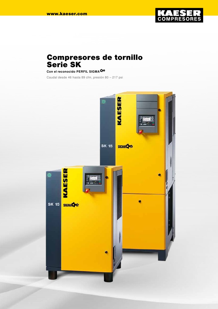 Kaeser SK15 PDF Compresor de gas Refrigeración