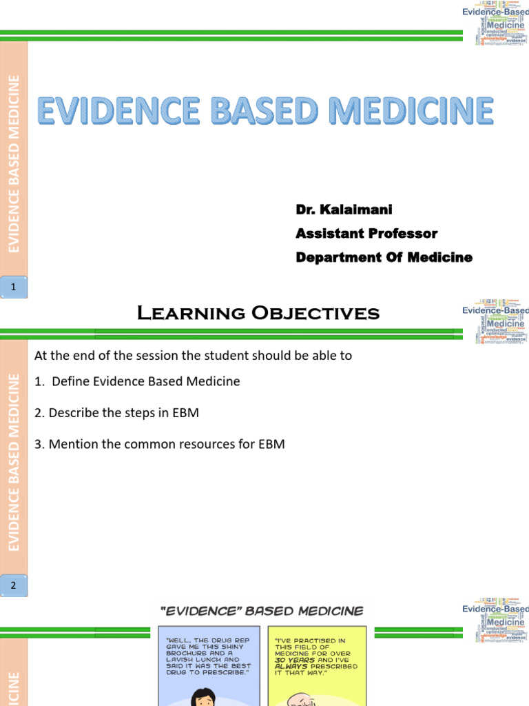Understanding Evidence-Based Medicine | PDF | Evidence Based Medicine ...