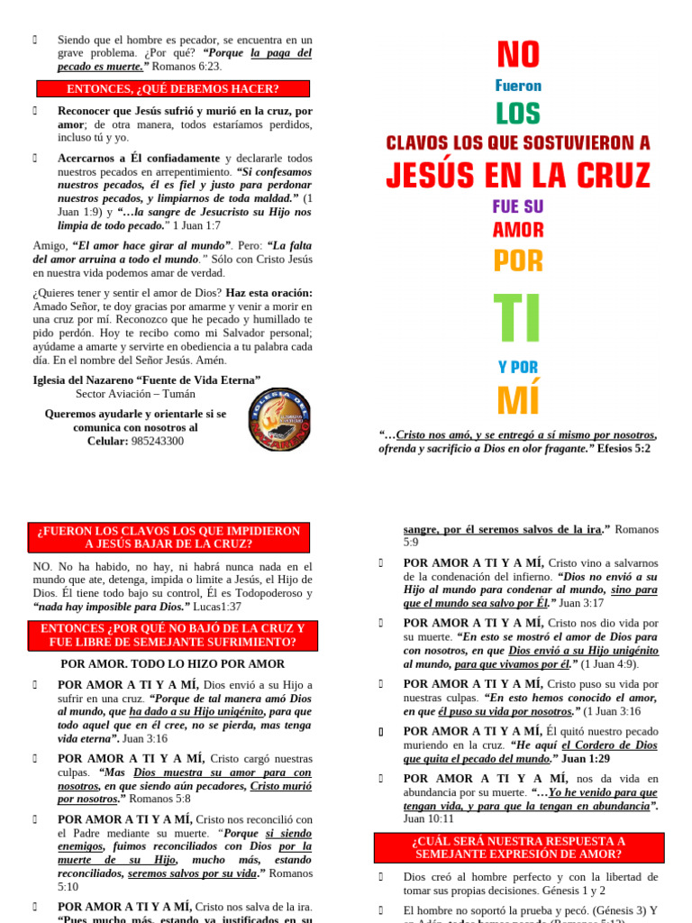 Amor y Redención en Cristo Jesús | PDF | Pecado | Cristo (título)