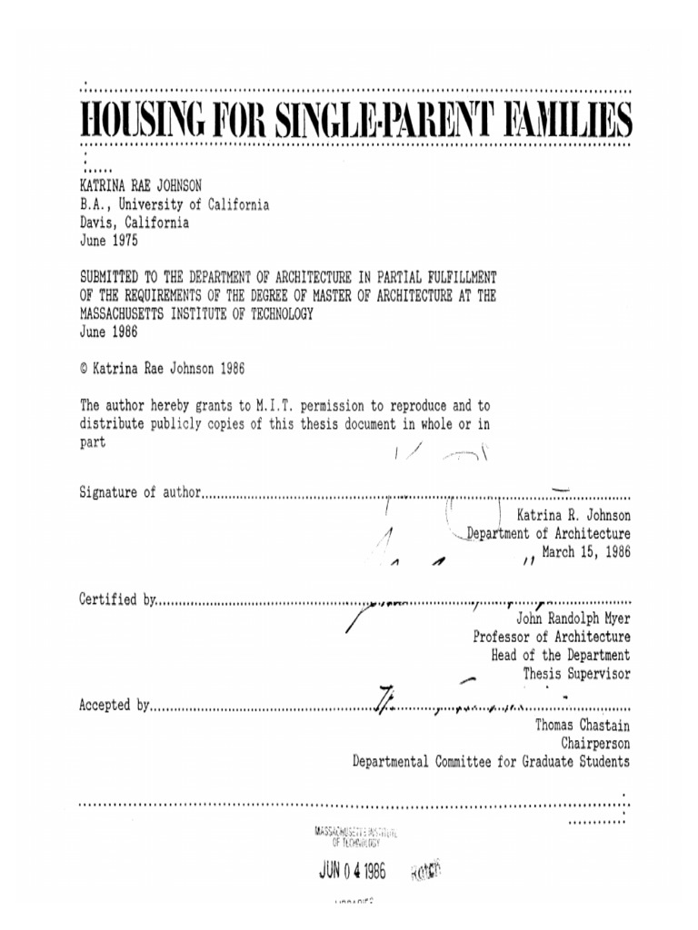 Housing Solutions for Single Parents | PDF | Child Care | Family