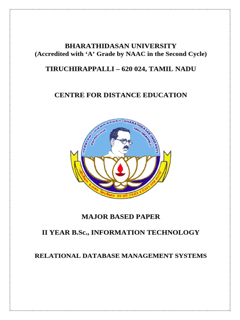 Relational Database Management Systems Guide | PDF | Databases ...