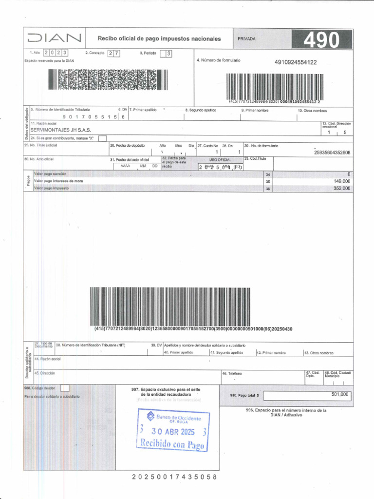 Recibo de Pago | PDF