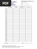 Temperature Humidity Log Sheet | PDF | Games & Activities | Teaching ...