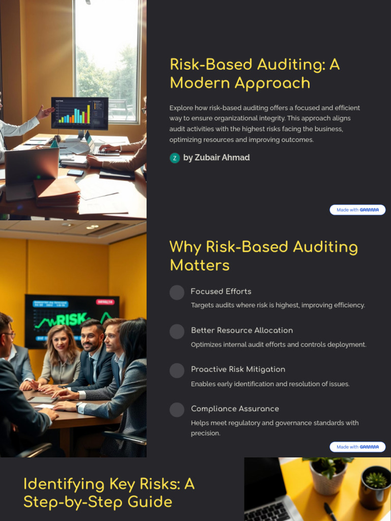 Risk Based Auditing A Modern Approach | PDF