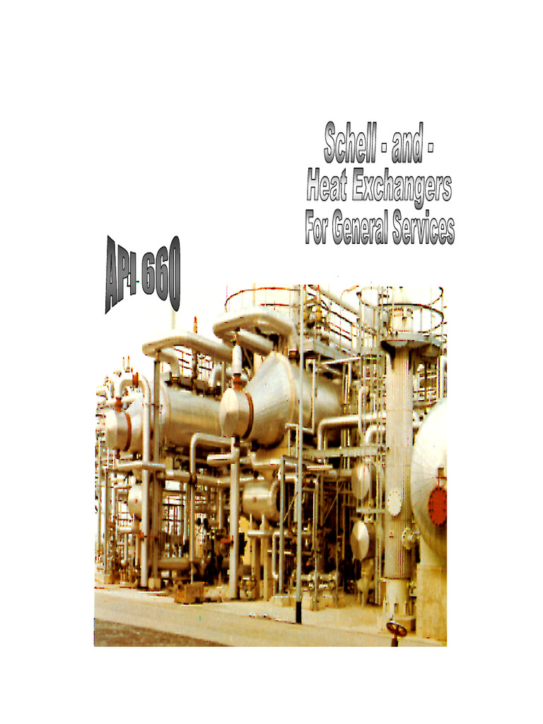 API660 Schell and Tube Heat Exchangers | PDF | Petroleum | Oils