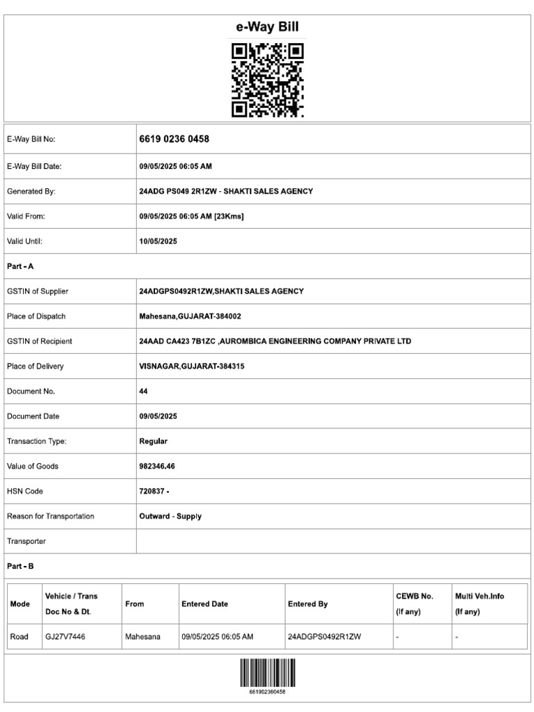 Eway bill pdf