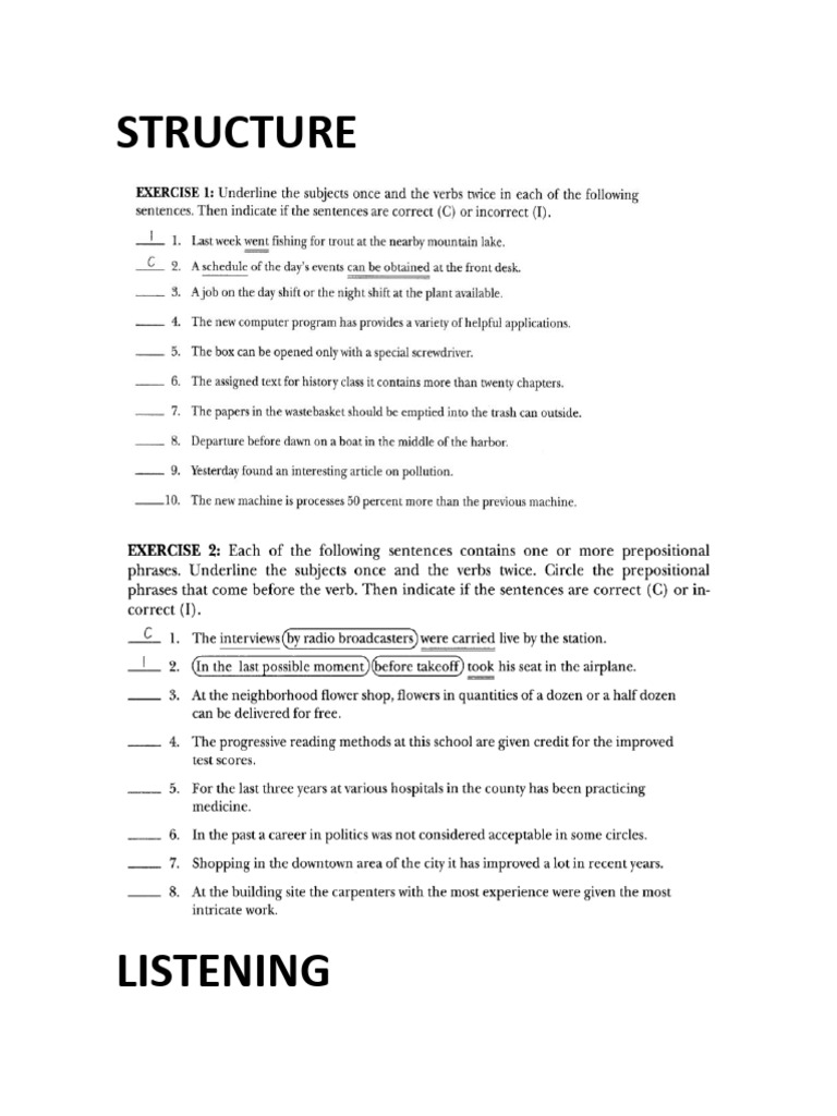 1.1 First Week Skill Exercises | PDF