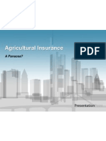 Agricultural Insurance: A Panacea for Farmers