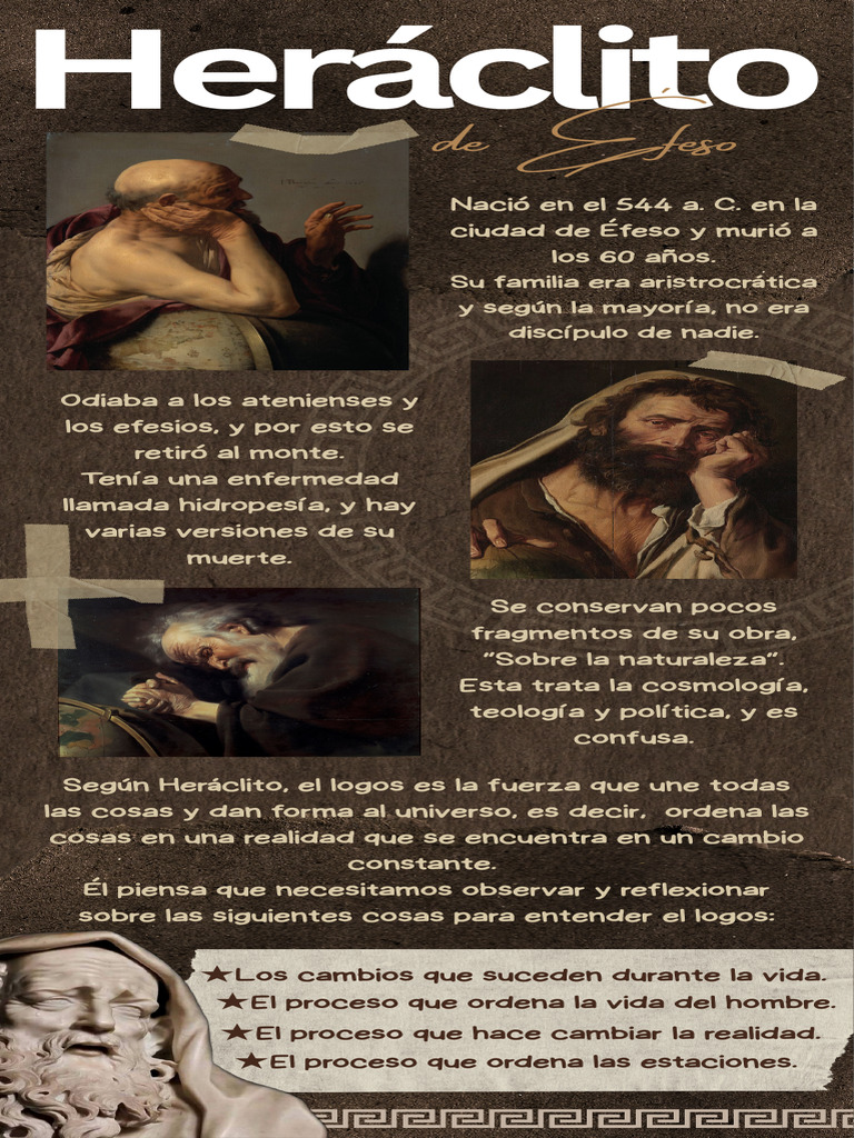 Infografia Heráclito de Éfeso | PDF