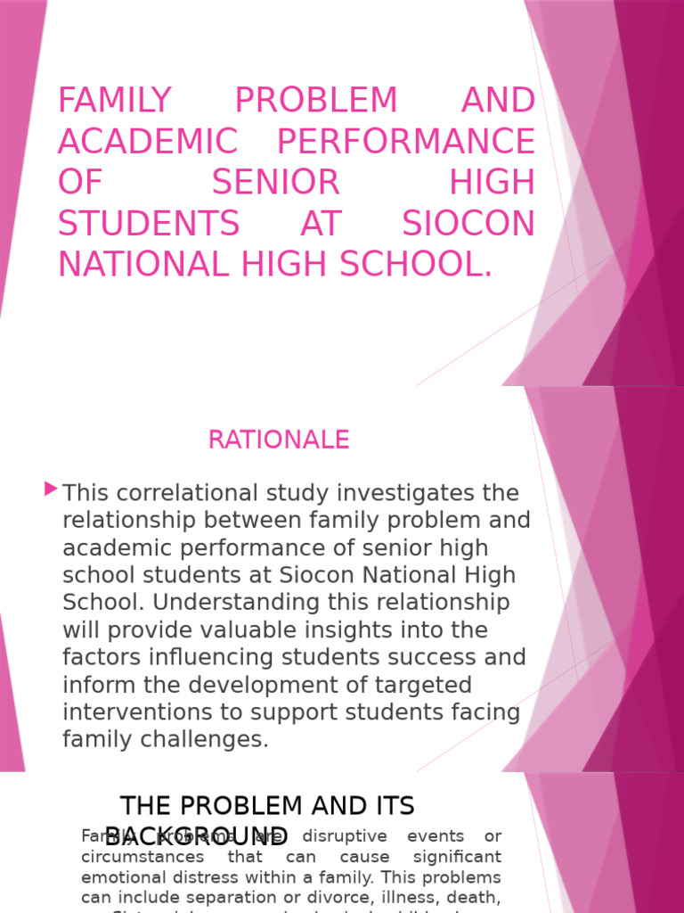 Family Issues and Student Performance | PDF | Statistics | Social ...