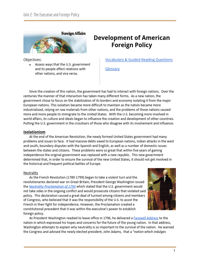 US Foreign Policy Development | PDF | September 11 Attacks | World Politics