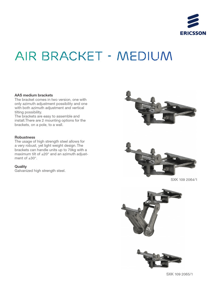 AIR Medium Brackets: Specs & Options | PDF