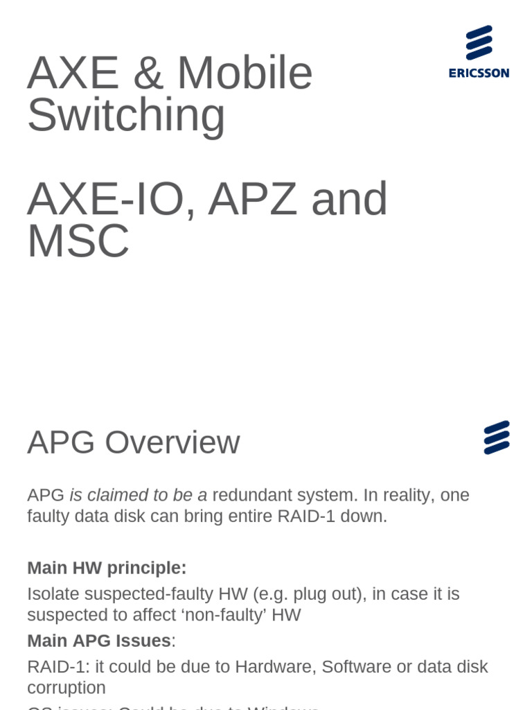APG and APZ System Overview | PDF | Backup | Computer Cluster