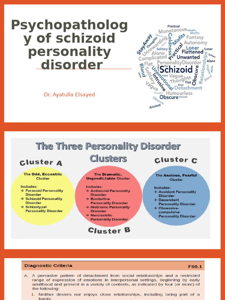 Psychopathology For Schizoid Personality Disorder | PDF | Object ...