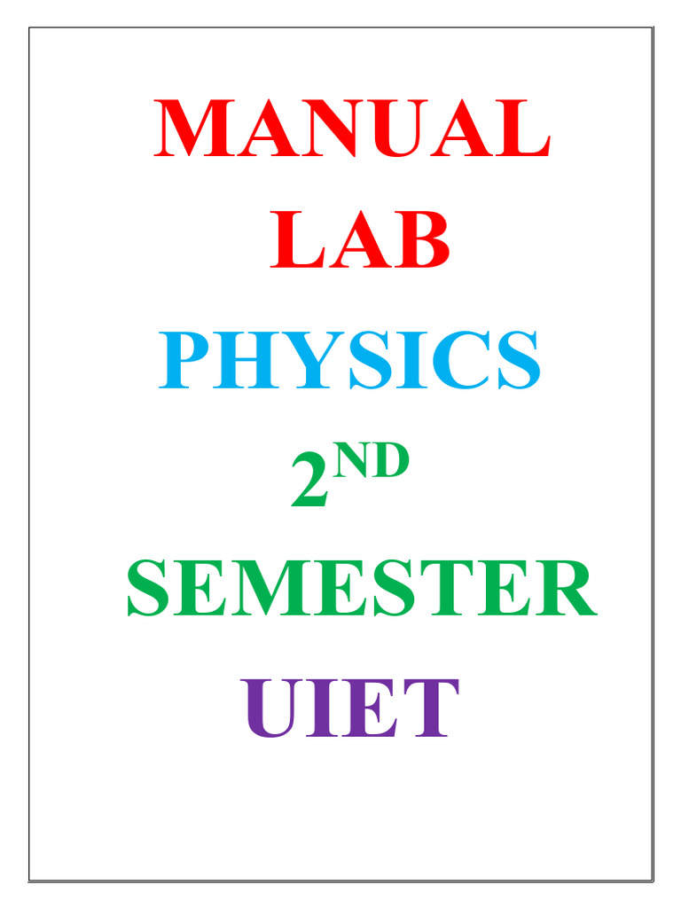 Physics Practical (2ND SEM) | PDF | Voltage | Resistor