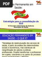 Politicas de Educacao Permanente Em SC - Flavio ski