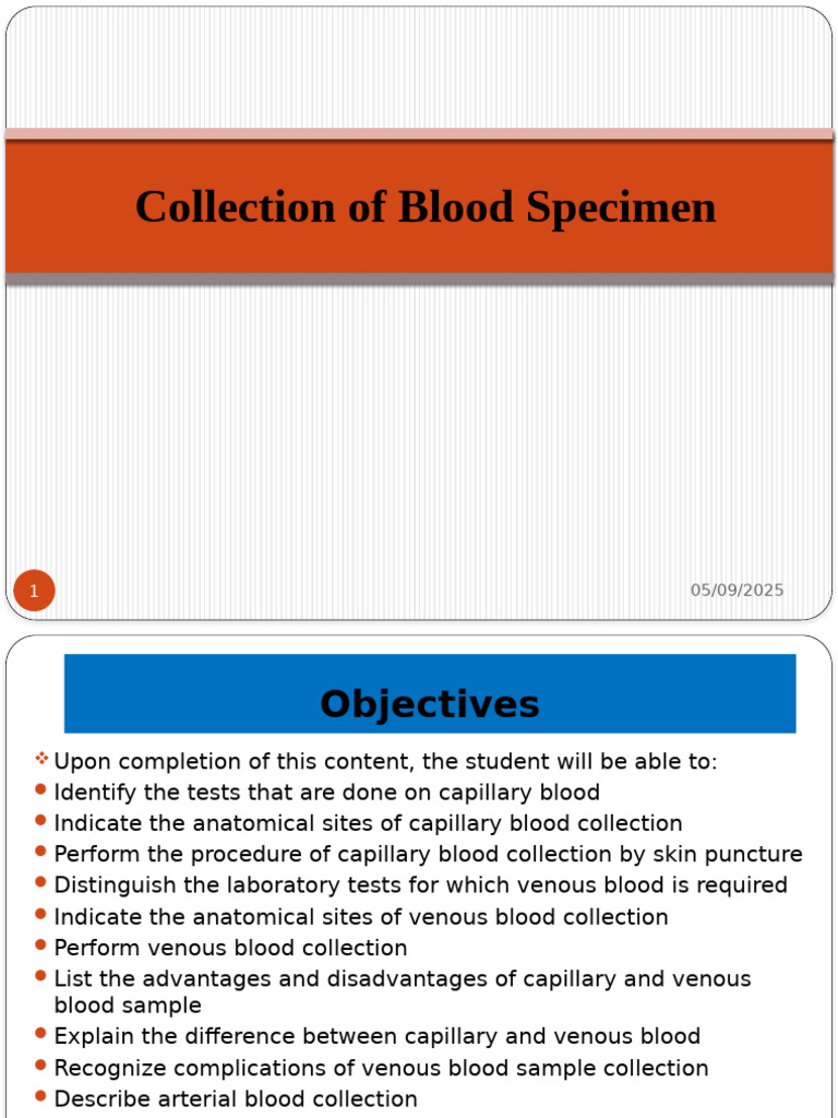 3. Collection of Blood Specimen (3) | PDF | Vein | Blood