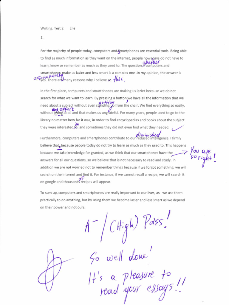 Elle Test 2 Ecpe 3 | PDF
