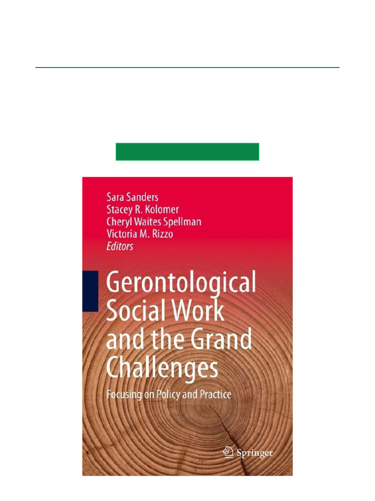Gerontological Social Work Challenges | PDF | Violence | Family