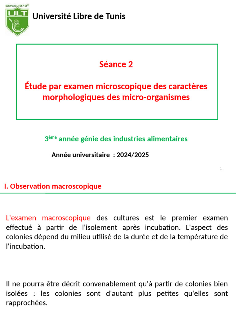 TP 2 Microbiologie Générale Agro (1) | PDF | Bactéries à Gram positif ...