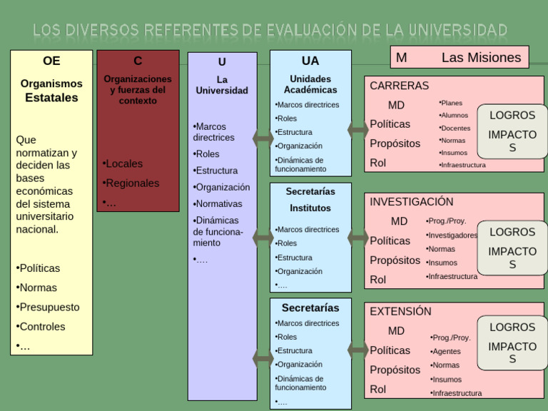 3- Los diversos referentes de evaluación de la universidad | PDF