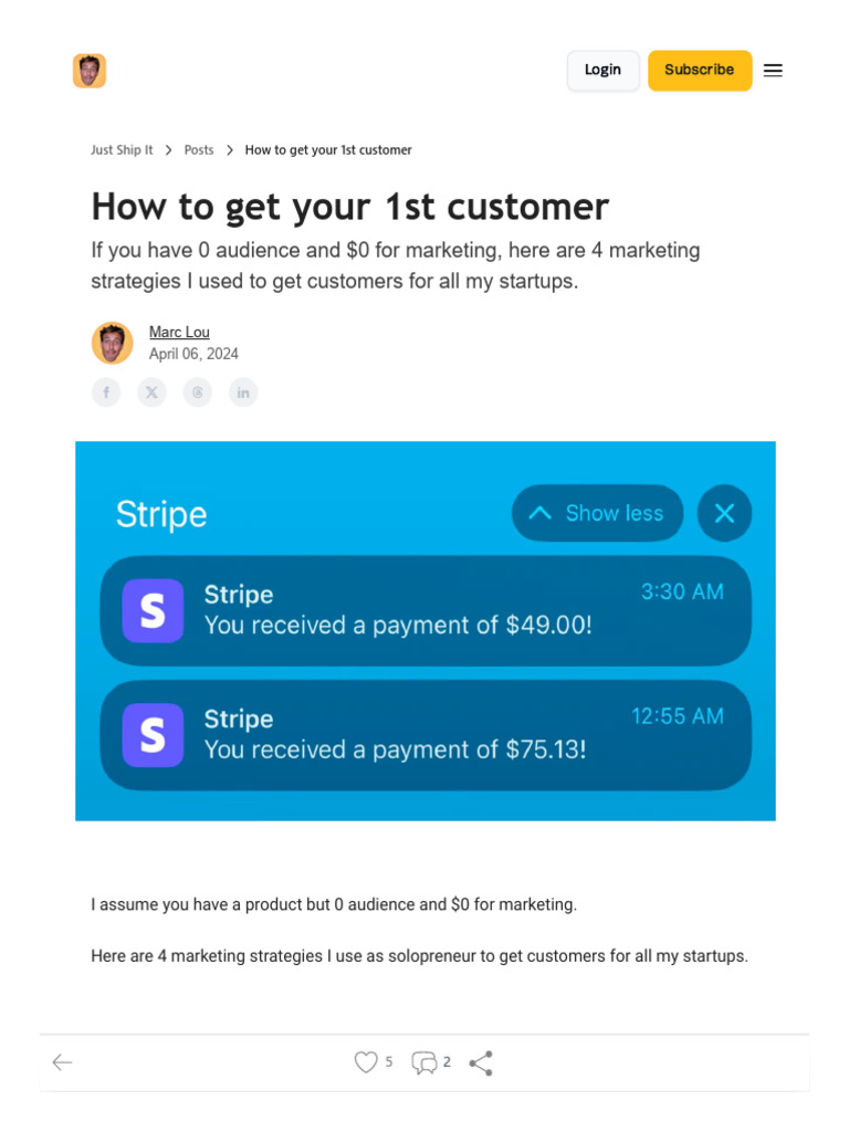 How To Get Customers For Your Micro Saas | PDF | World Wide Web ...